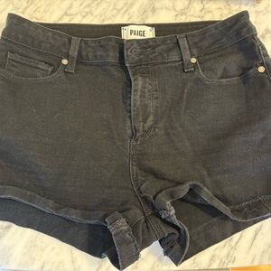 Paige Women's Black Denim Shorts Size 29